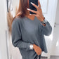 HERA Leichter, super weicher Pullover, V-Ausschnitt / dunkel grau Art. 7086