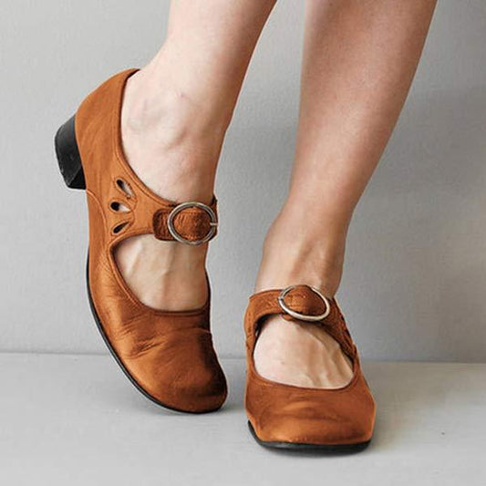 HERA - Vintage Schuhe mit runder Zehenpartie