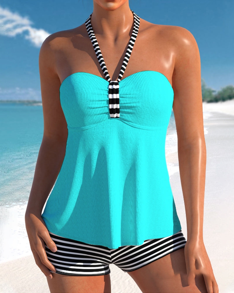 HERA – Tankini mit Neckholder und Streifendruck