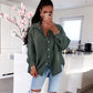 HERA Musselin Bluse Freya Khaki Kurz