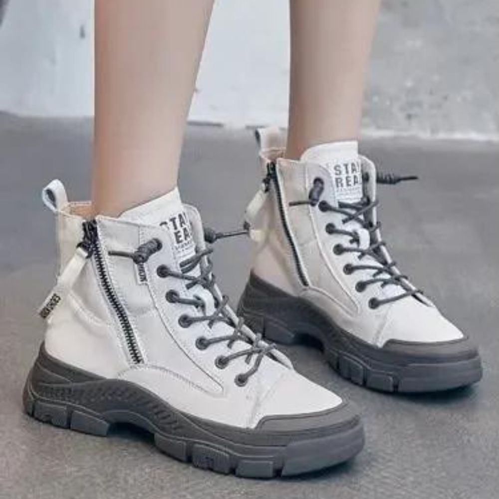 HERA - Elegante High-Top-Sneakerstiefel mit Reißverschluss