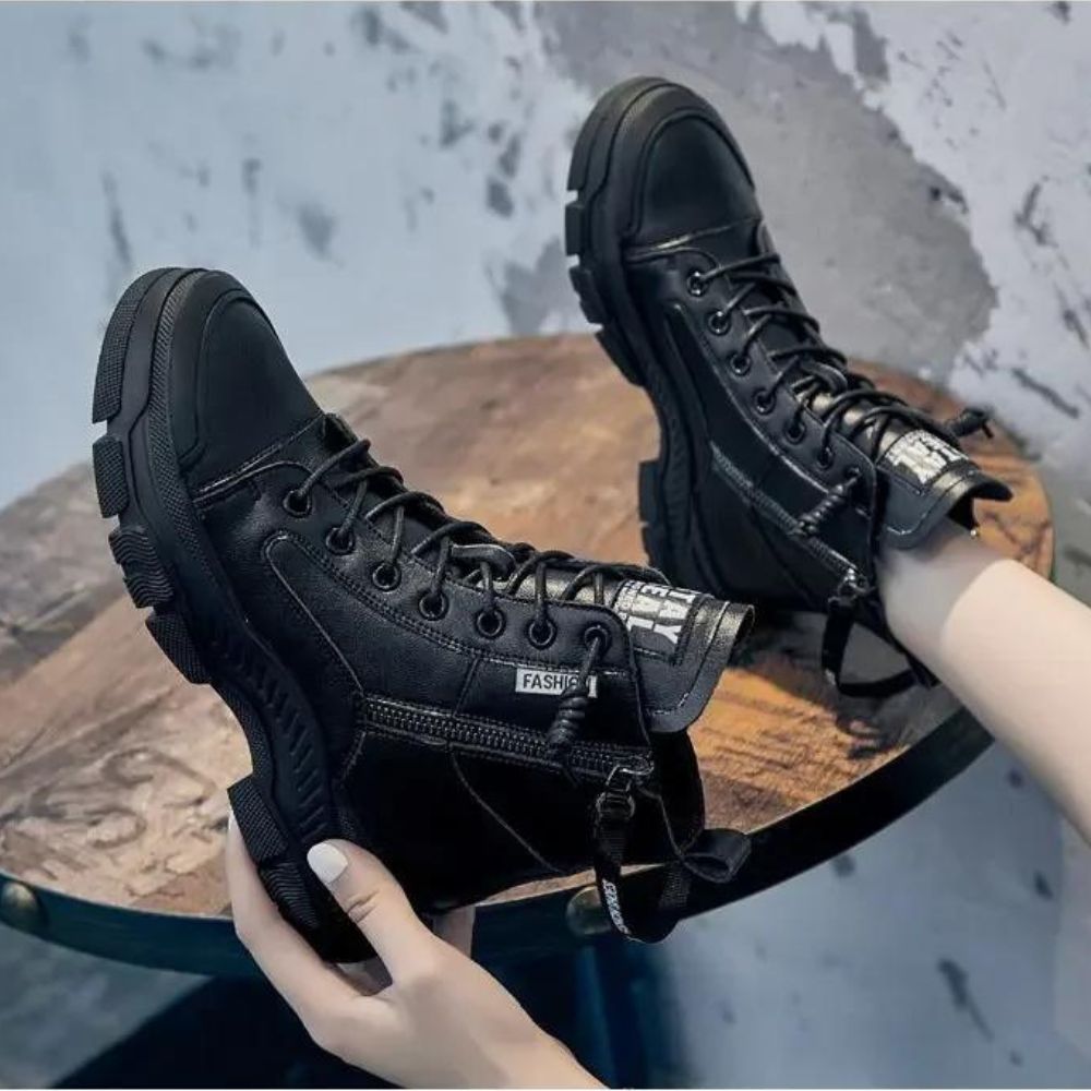 HERA - Elegante High-Top-Sneakerstiefel mit Reißverschluss