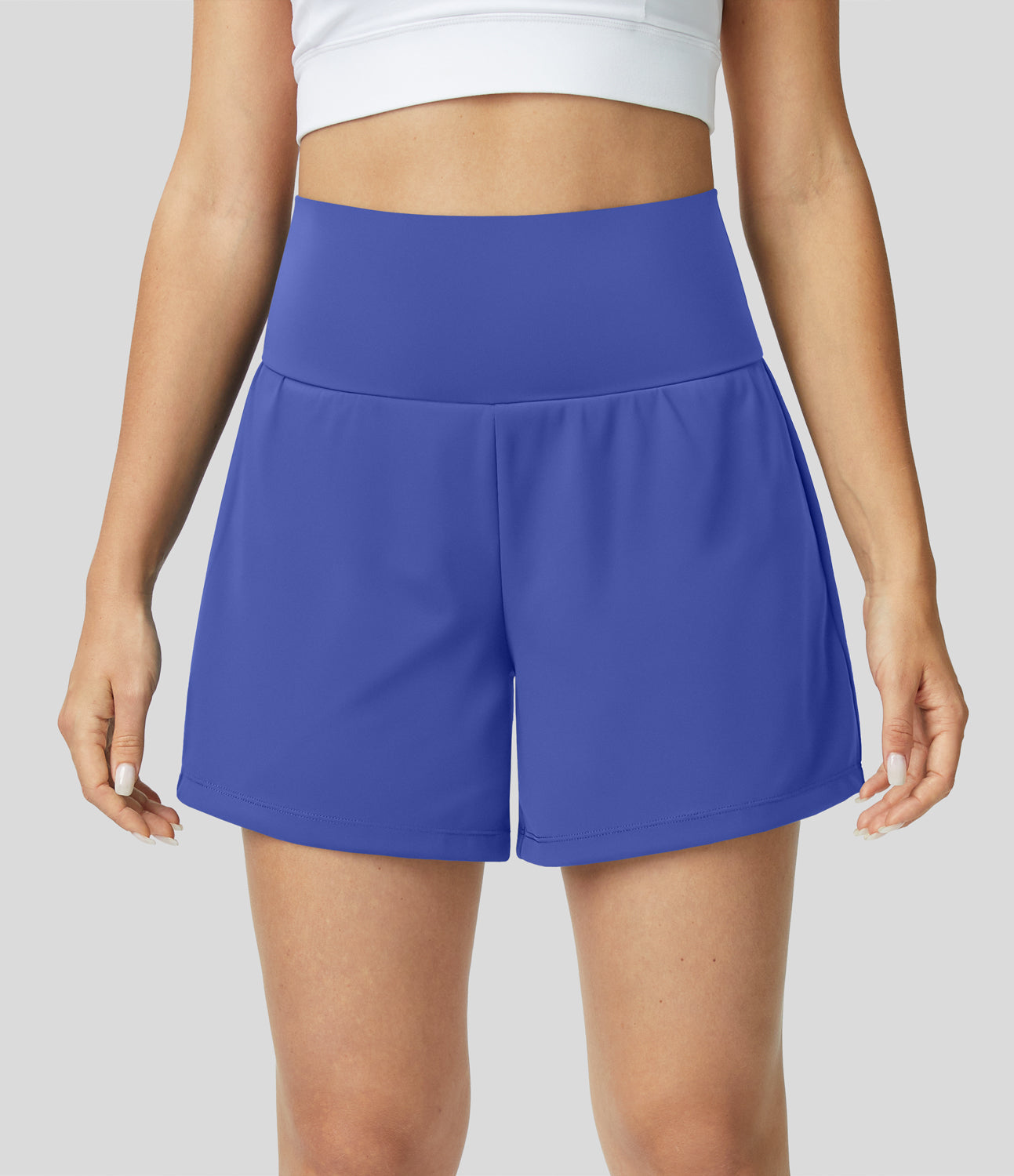 HERA 2-in-1 sportshorts mit Hoher Taille, Hintertasche und Seitentasche