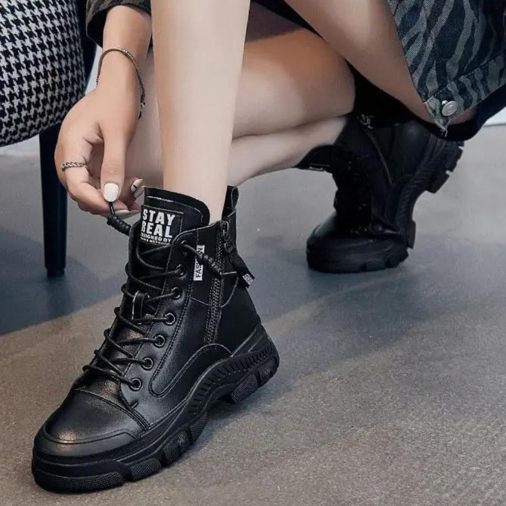 HERA - Elegante High-Top-Sneakerstiefel mit Reißverschluss