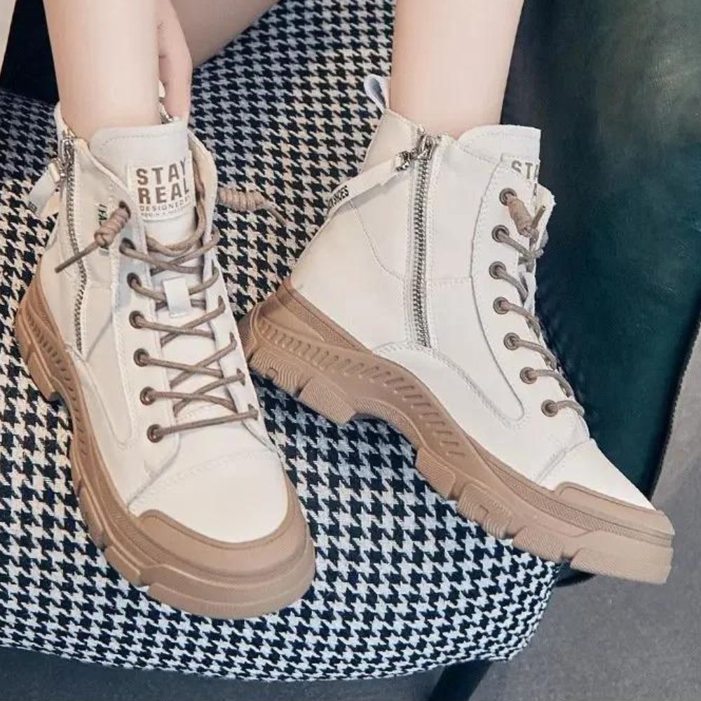 HERA - Elegante High-Top-Sneakerstiefel mit Reißverschluss