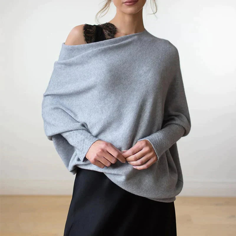 HERA Via™ - Asymmetrisch drapierter Pullover