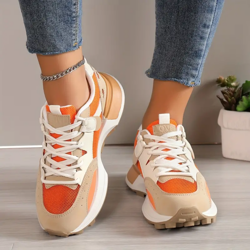 HERA - Trendy Chunky Sneakers für Damen | Modische Sportschuhe mit dicker Sohle