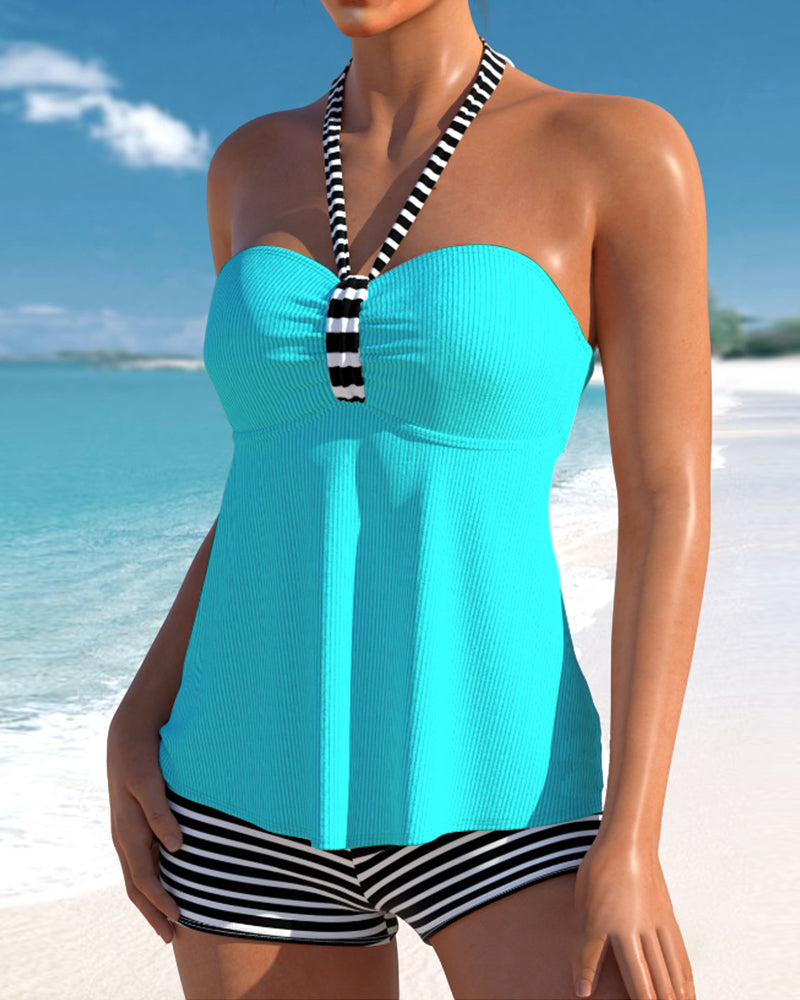 HERA – Tankini mit Neckholder und Streifendruck