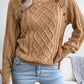 HERA Pullover | Gestrickter eleganter Damen-Pullover mit Knöpfen und Rippenmotiv