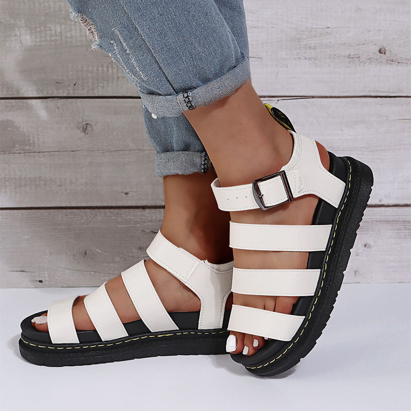 HERA Damen Sandalen mit dickem Boden