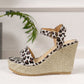 HERA | Orthopädische Gürtelschnalle New Leopard Wedge Damen Sandalen