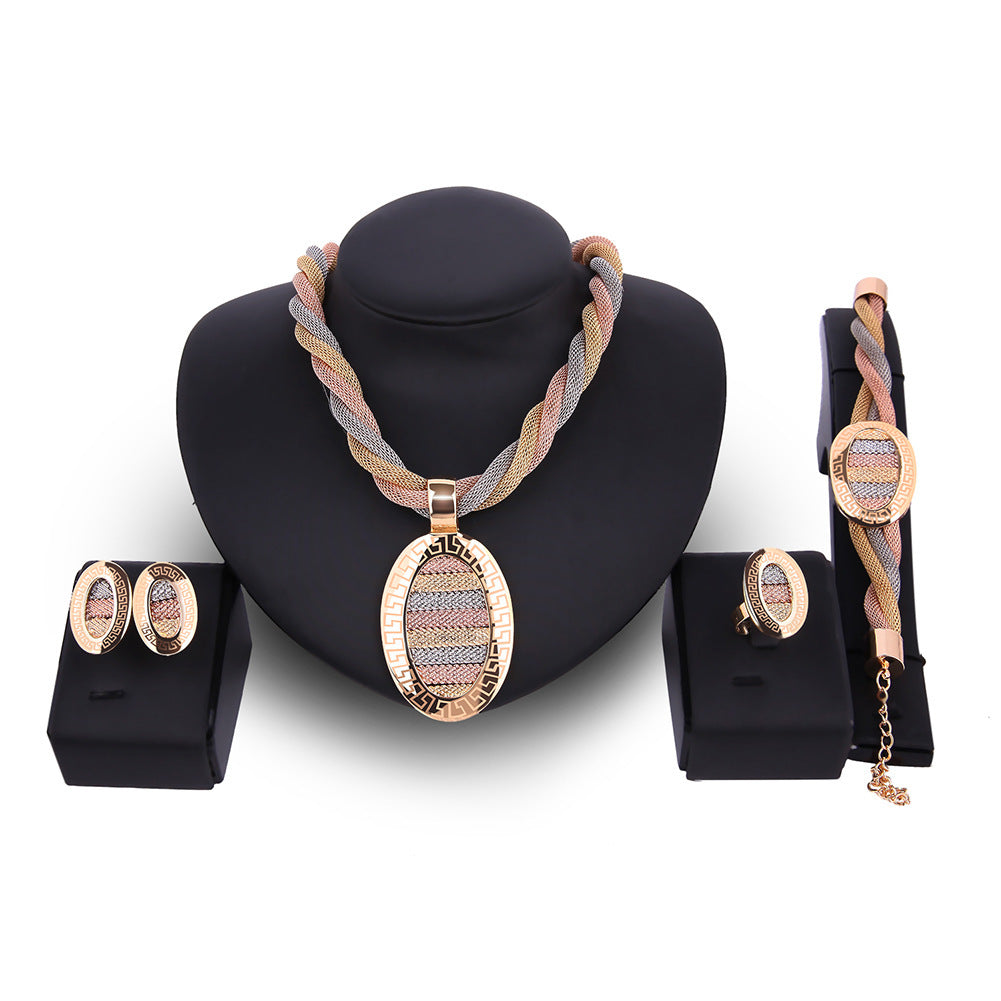 HERA -teiliges Set Halskette, Ohrringe und Armbänder