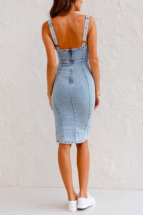 HERA - Denim-Kleid 'Candy' mit verstellbaren Trägern