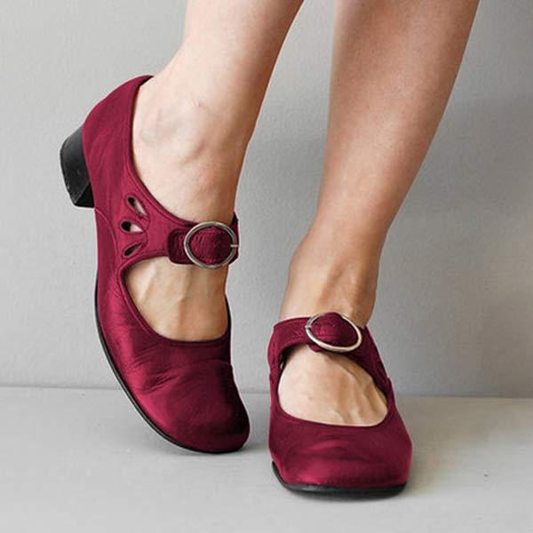 HERA - Vintage Schuhe mit runder Zehenpartie