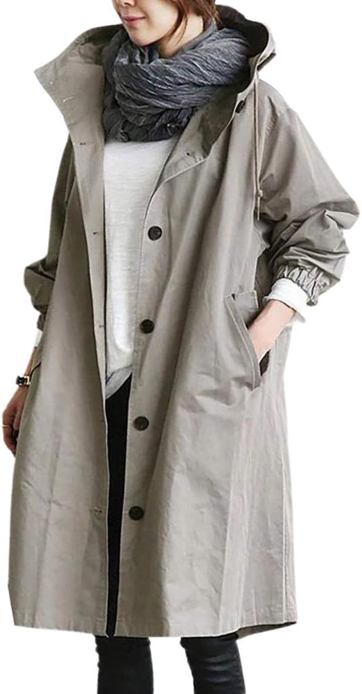 HERA | Modischer langer Trenchcoat Damen Wechsel Saison 2023