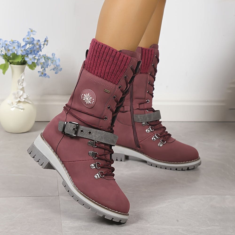 HERA - Elegante Gestrickte Thermo-Stiefel