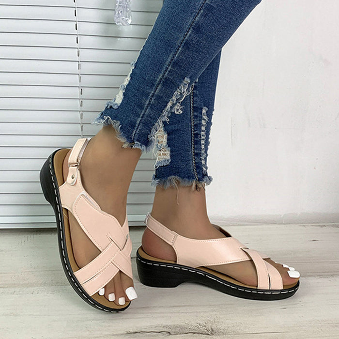 HERA | Orthopädische Ethnische Stil Blume Fransen Sandalen Frauen