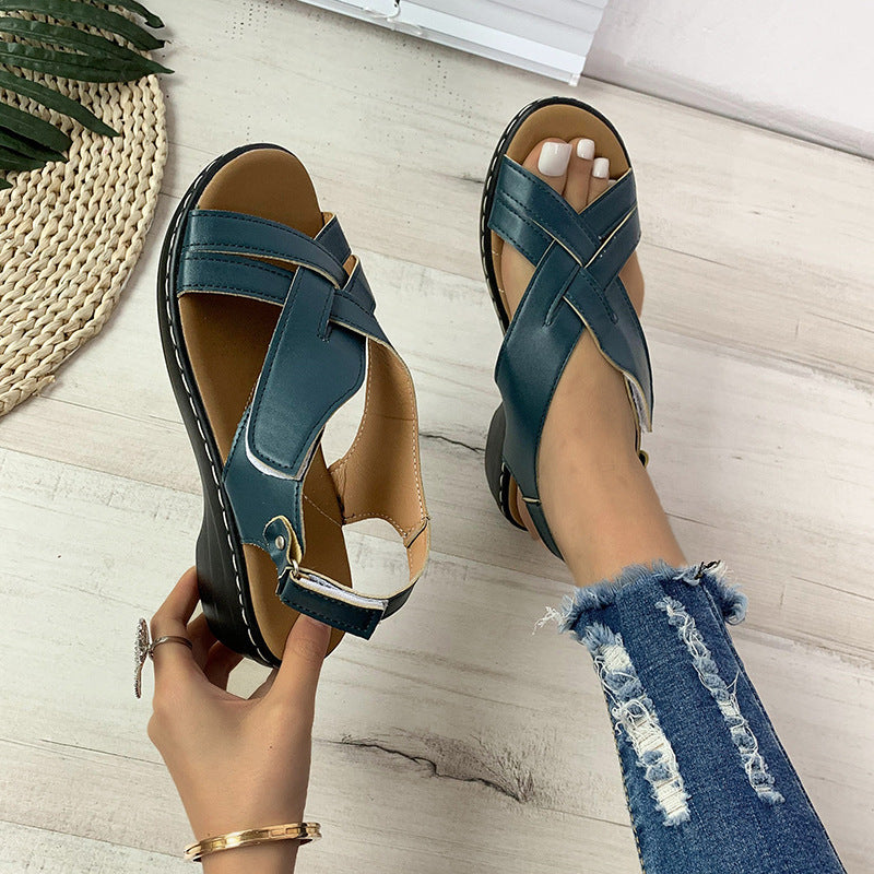 HERA | Orthopädische Ethnische Stil Blume Fransen Sandalen Frauen