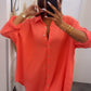 HERA Oversize Musselin Bluse / knalliges coral Art. 4344