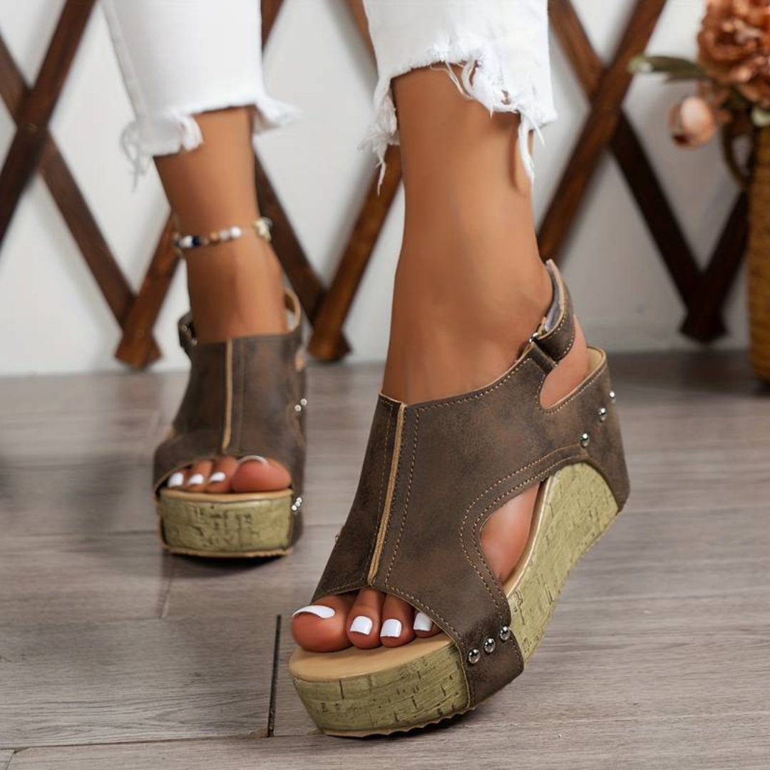 HERA Wedge Sandalen | Schicke Sommer-Style-Sandalen mit Komfort