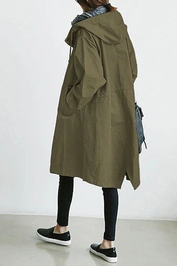 HERA | Modischer langer Trenchcoat Damen Wechsel Saison 2023