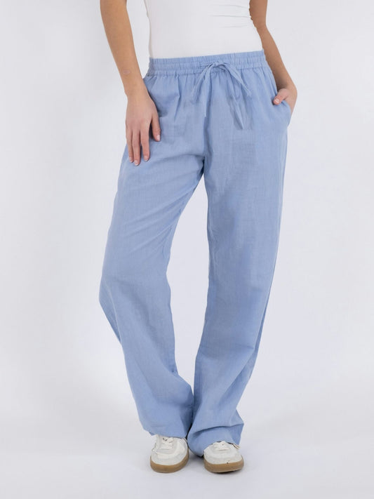 HERA Leinen Pants in Light Blue