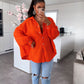 HERA Musselin Bluse Freya Orange Kurz