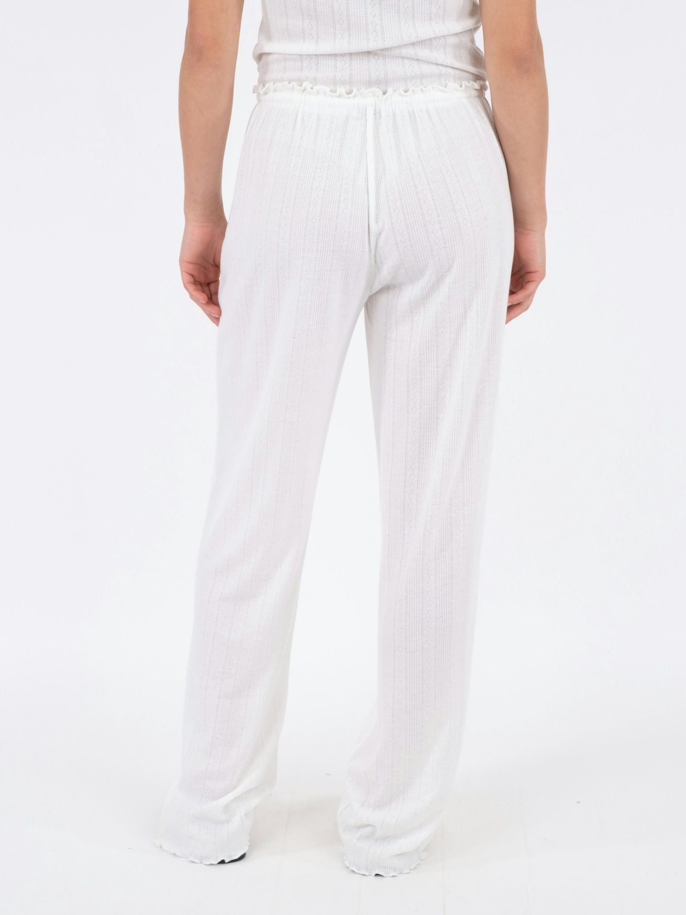 HERA Pointelle Pants in White