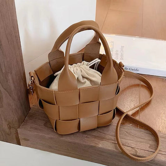 HERA Leather Mini Basket Bag