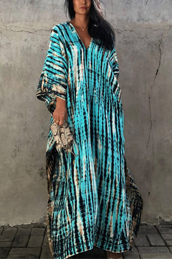 HERA Freely – Lockeres Überwurfkleid im Batik-Boho-Stil