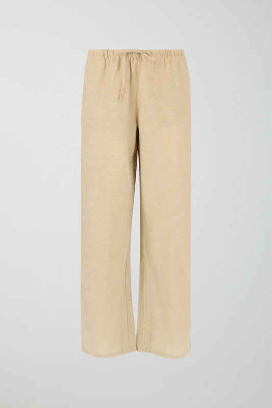 HERA Leinen Hose in Beige