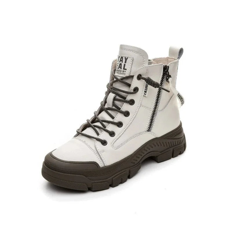 HERA - Elegante High-Top-Sneakerstiefel mit Reißverschluss