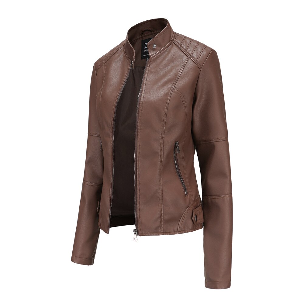 HERA Damen Lederjacke mit Mao