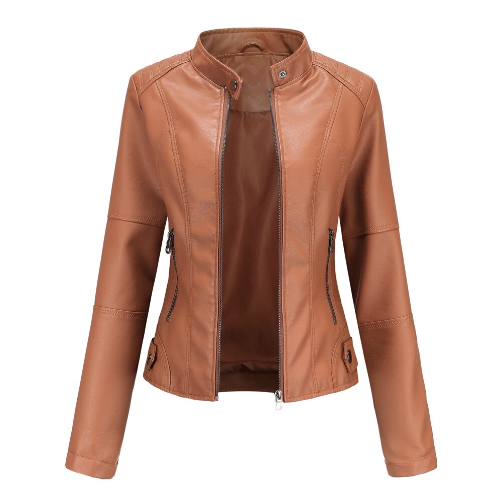 HERA Damen Lederjacke mit Mao