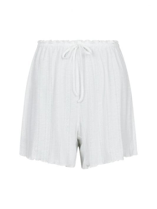 HERA Pointelle Shorts in White