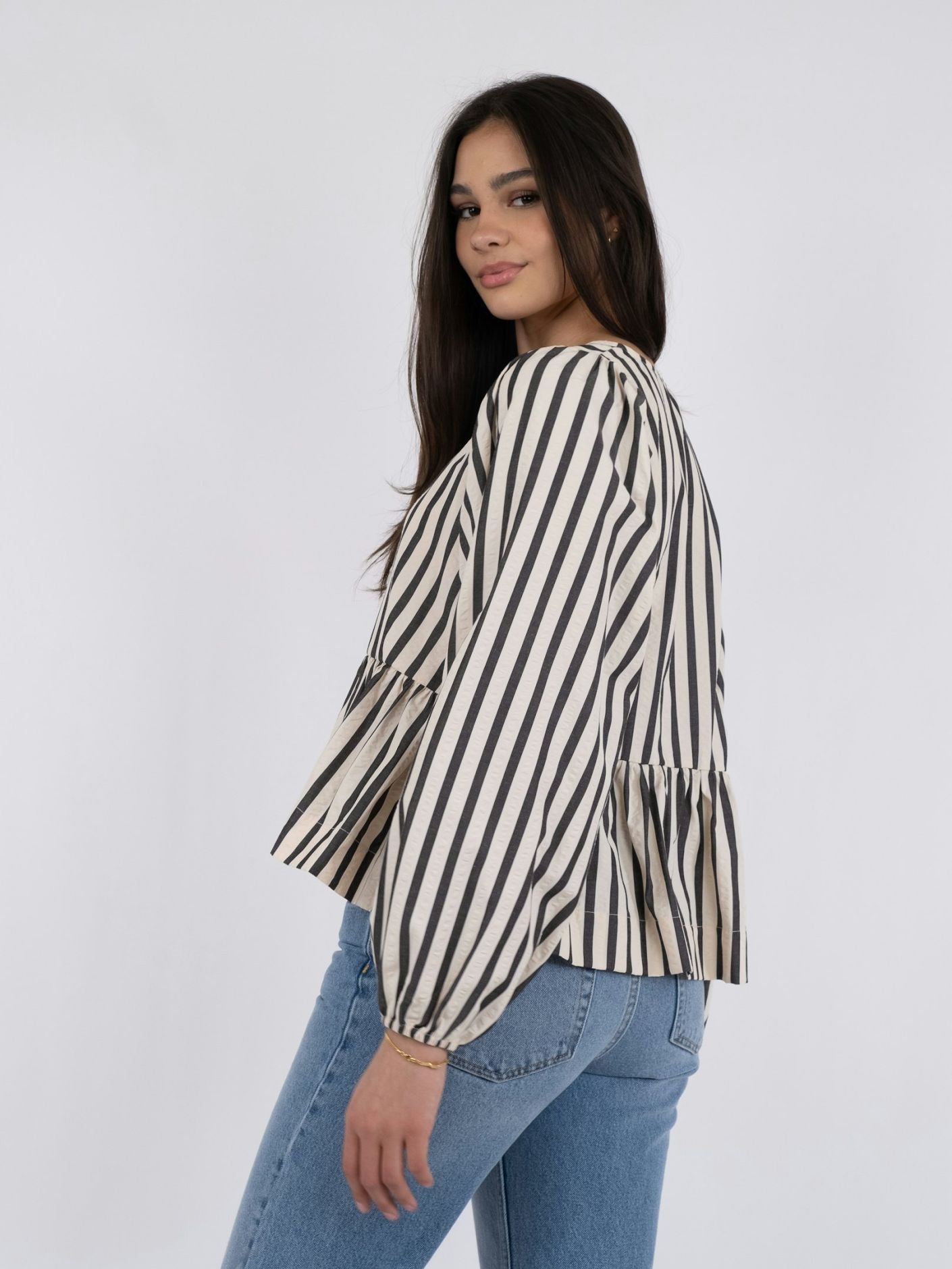 HERA Contrast Stripe Blouse