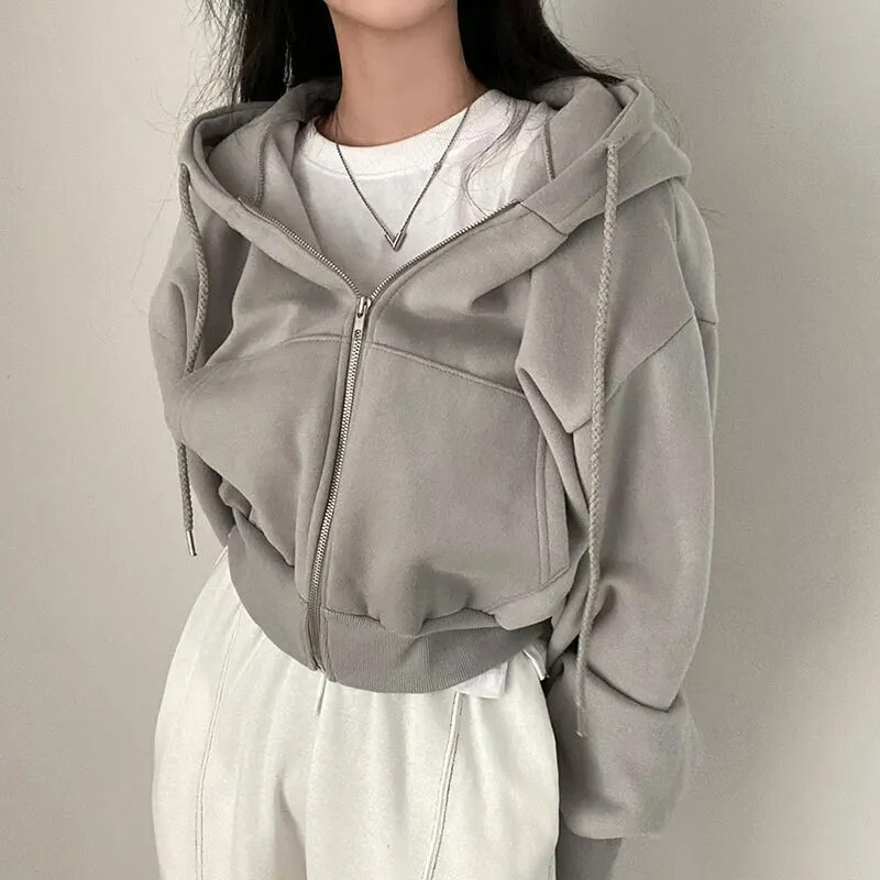 HERA Übergroßer Zip-Up Hoodie für Damen