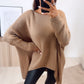 HERA Strick Pullover mit Vokuhila Schnitt / cappuccino-Camel Art. 7012