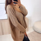 HERA Strick Pullover mit Vokuhila Schnitt / cappuccino-Camel Art. 7012