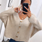 HERA geschnittener Strick Cardigan, Knopfleiste / beige Art. 6182