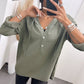 HERA Bluse mit Kapuze / khaki Art. 4976