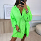 HERA Musselin Bluse im verwaschenen Look / neon grün Art. 6637