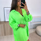 HERA Musselin Bluse im verwaschenen Look / neon grün Art. 6637