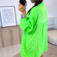 HERA Musselin Bluse im verwaschenen Look / neon grün Art. 6637