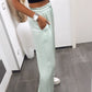 HERA Leichte Satin-Hose – Universelle Größe, Mint