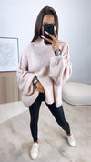 HERA Oversize Kuschel - Pullover / zart rosa - puder Art. 6839