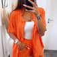 HERA Set aus Shorts und Bluse mit Rüschen / intensives orange Art. 6767