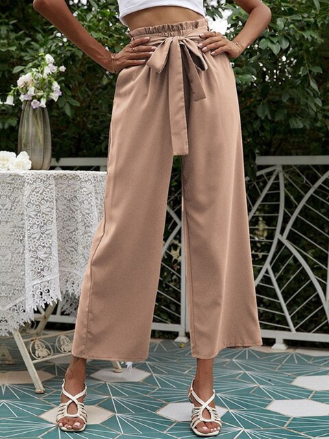 HERA - Plissierte Hose mit weitem Bein