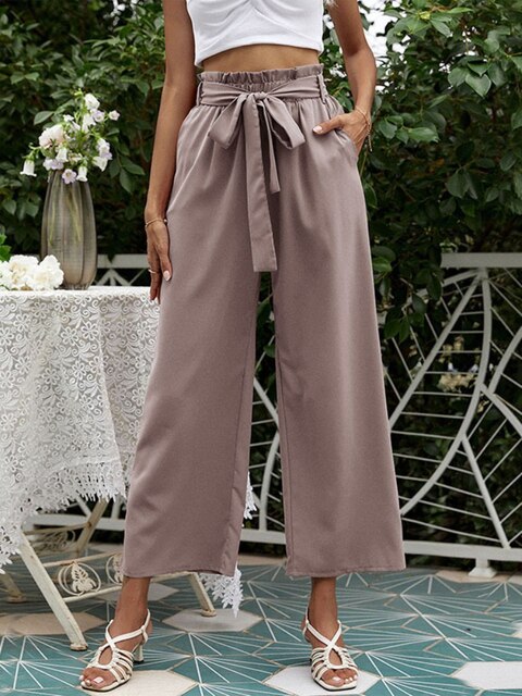 HERA - Plissierte Hose mit weitem Bein