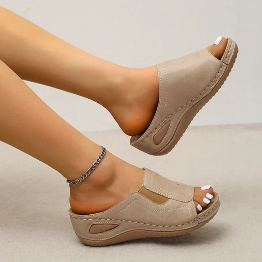 HERA - Orthopädische Casual Wedges Sandale Frauen